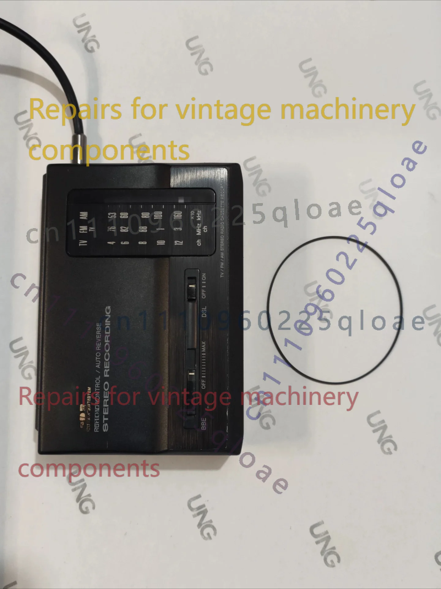 Correa de transmisión de goma especial de repuesto para Aiwa HS-JL50, pieza de repuesto para reparación de reproductor de cintas Walkman