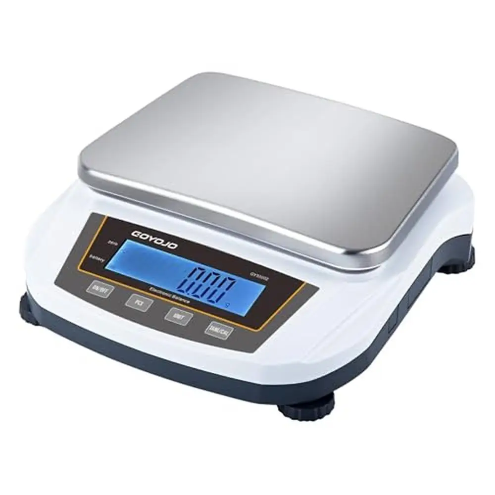 Precision Digital Lab Scale 5000g Capacity Stainless Steel Multi-Unit g/oz/ct/lb Jewelry Kitchen LED Display Eco-Friendly