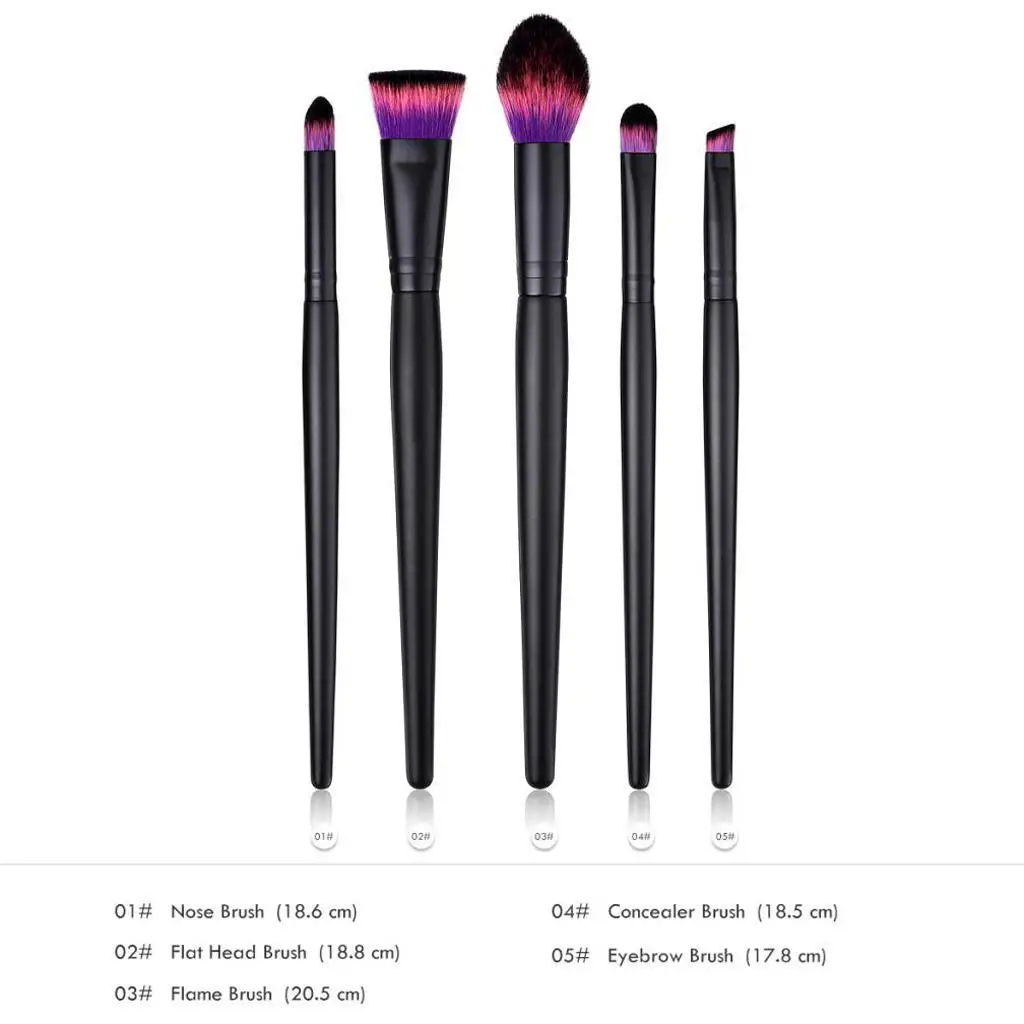 Professional Wood Handle Makeup Brush Set Kabuki Brushes Kit Face Accessories for Cosmetics