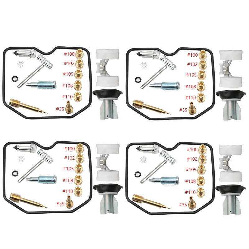 

Аксессуары для карбюратора мотоцикла, ремонтный комплект, плунжер, поплавок для Kawasaki GPX600R NINJA 600R ZX600-C 1988-1997