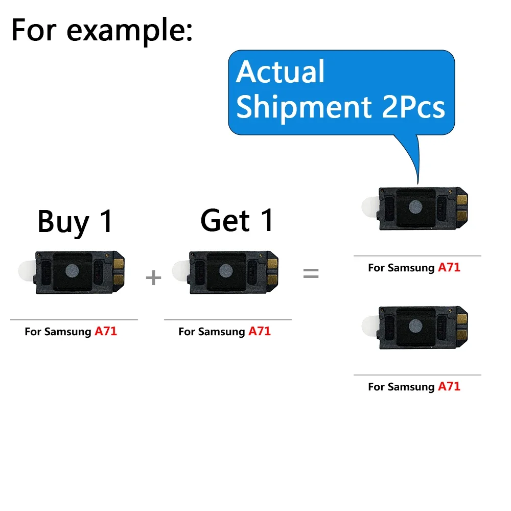 이어피스 사운드 탑 이어 스피커 리시버, 삼성 A10, A20, A30, A40, A50, A70, A11, A12, A31, A41, A51, A71 이어폰 수리, 1 get 1 구매