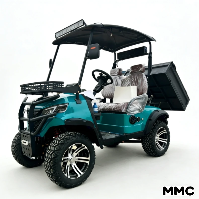 

2026 Новая тележка для гольфа на 4WD, сертифицированная CE литиевая батарея 72/48 Внедорожный охотничий автомобиль, многоместный, дальний радиус действия
