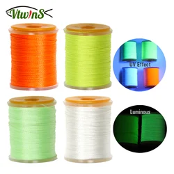 Vtwins 150D Polyester Line Fluorescence & Luminous Fly Tying Thread For Trout Flies Jigging Hooks Tying  Materials  Accessories