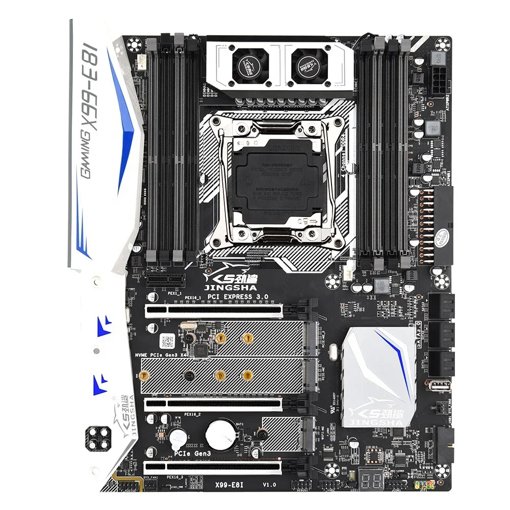 X99 E8I Motherboard kit lga2011-3 socket with  ECC REG Memory 32G DDR4 and e5 2666v3 CPU