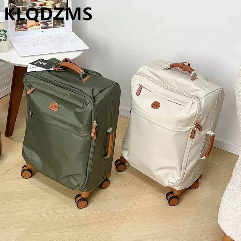 

KLQDZMS 20-дюймовый сверхлегкий чемодан с бесшумными колесами, 28-дюймовый вместительный дорожный чемодан с кодовым замком для студентов