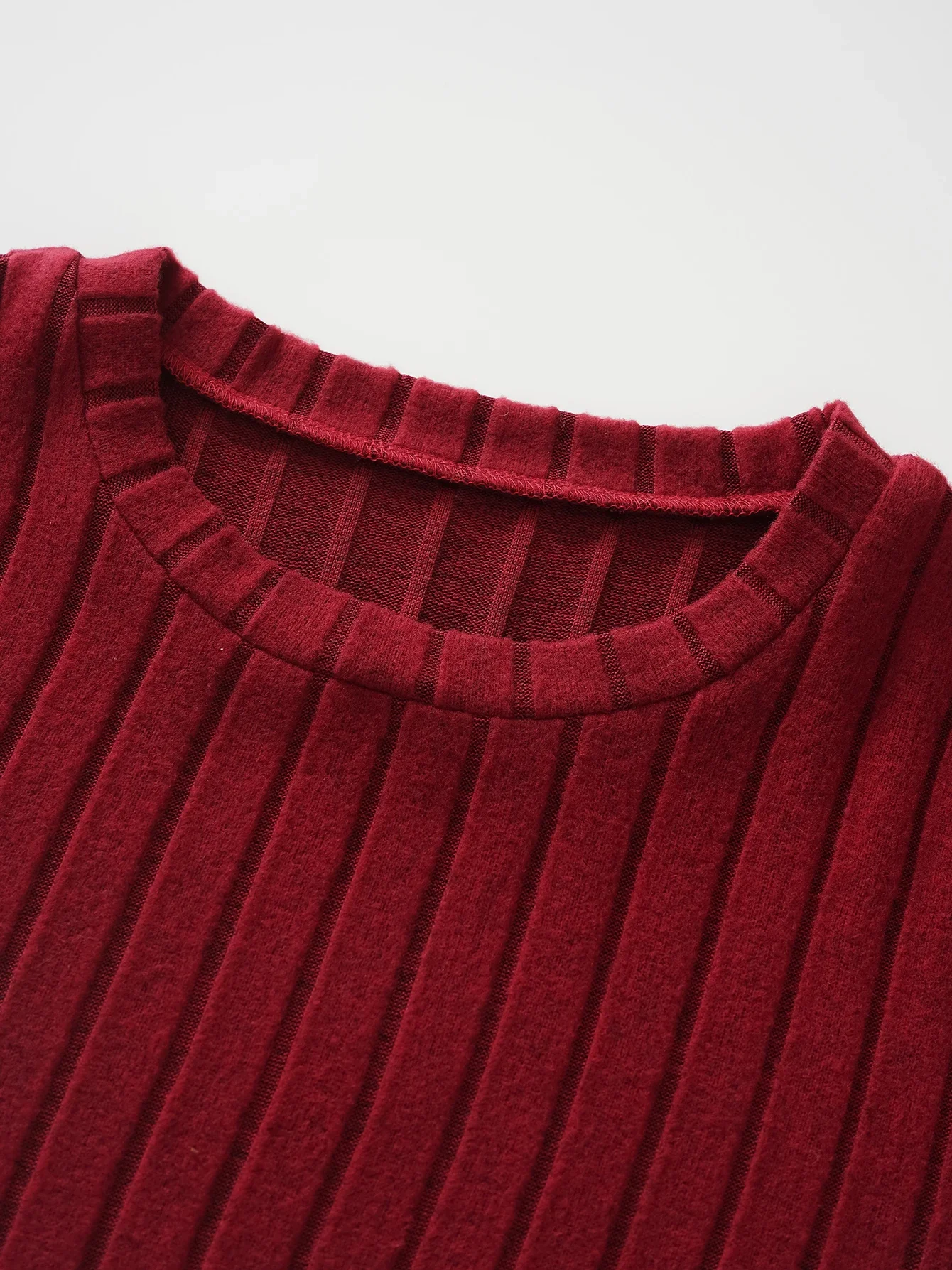 فستان نسائي مضلع مقاس كبير، تنورة طويلة الأكمام، مناسبة للتنقل اليومي، ملابس ترفيهية منزلية