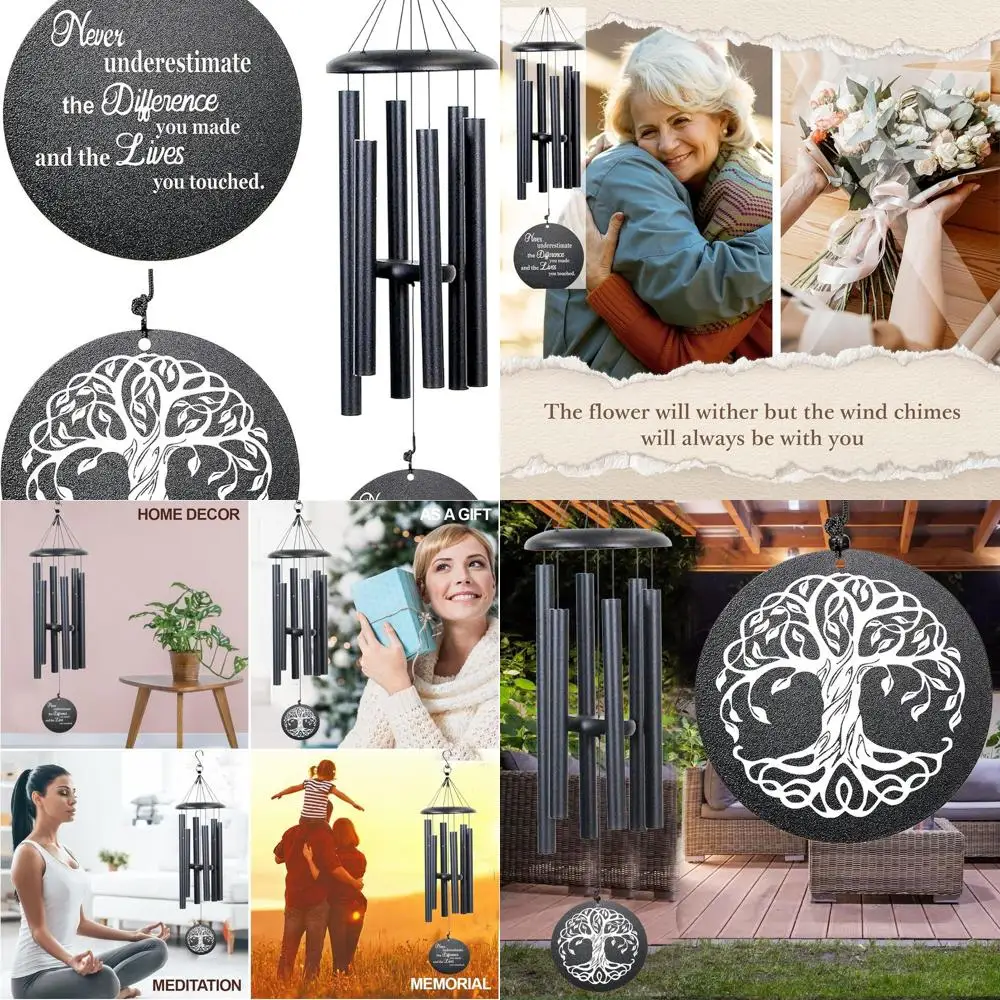 

Inspirational Tree of Life Wind Chime: Perfect Retirement Gift for Men, Women, Teachers, Coworkers, Employees, Nannies, Nurses i