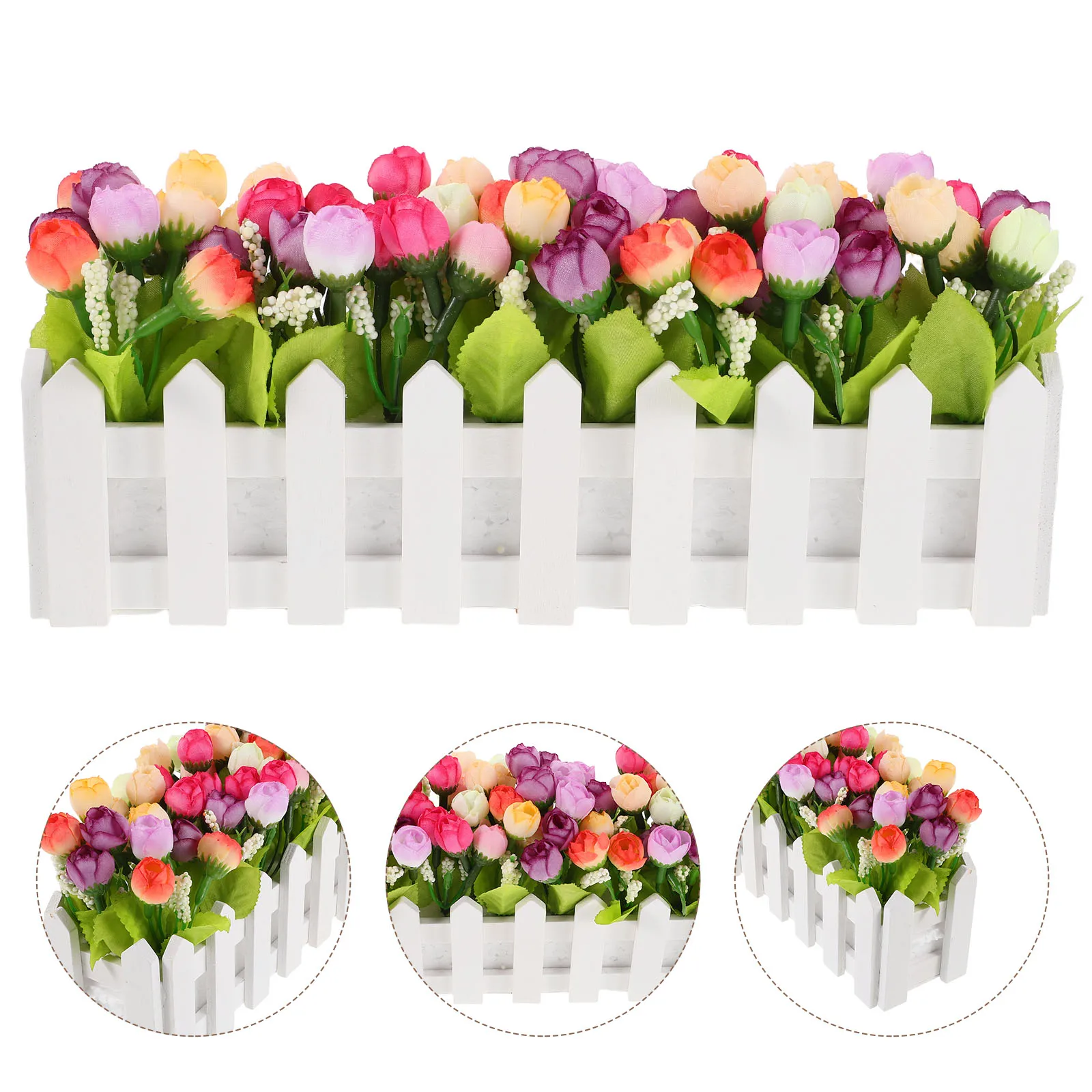

Realistic Fake Flowers Weather Resistant Artificial Flower Decoration For Outdoor Garden Porch Balcony Wedding Faux Floral
