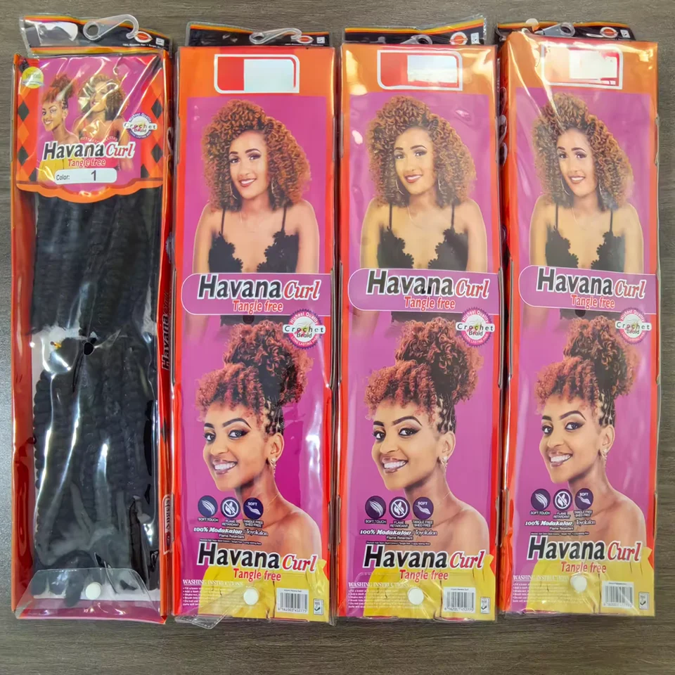 Trenzas de rizo Havanna sintéticas de 8 pulgadas, perfectas para passion twists y peinados de crochet, colección africana de trenzas y twists 6