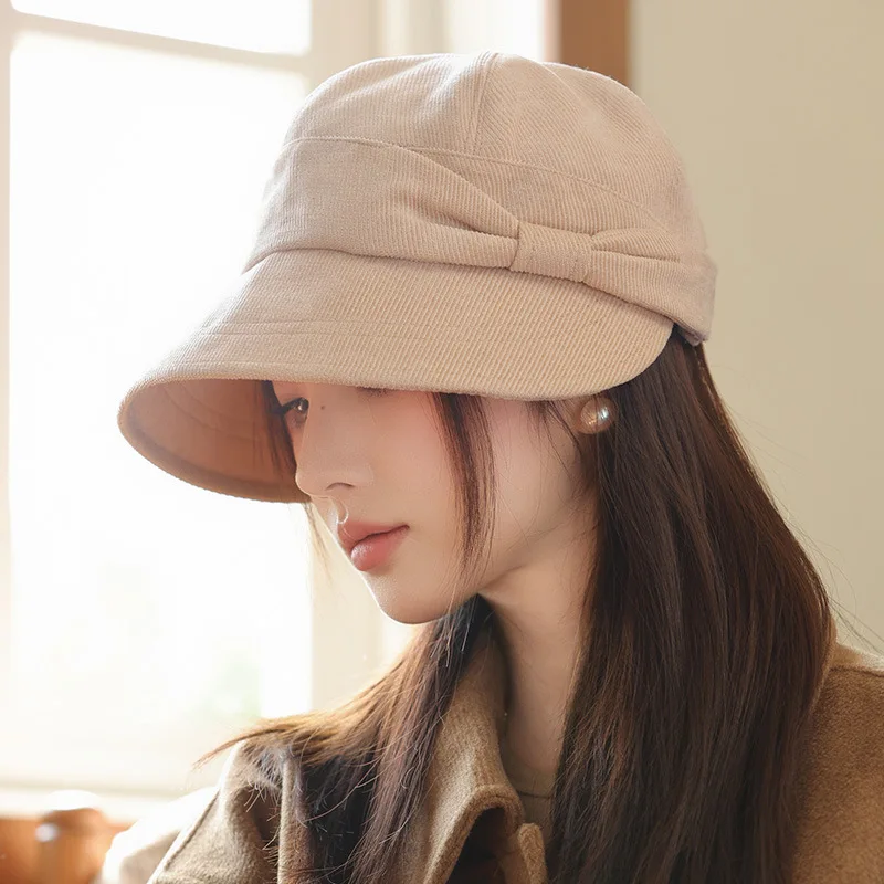 

Japanese Wool Blend Bucket Hat Wide Brim Face Slimming Windproof Warm Adjustable Comfort