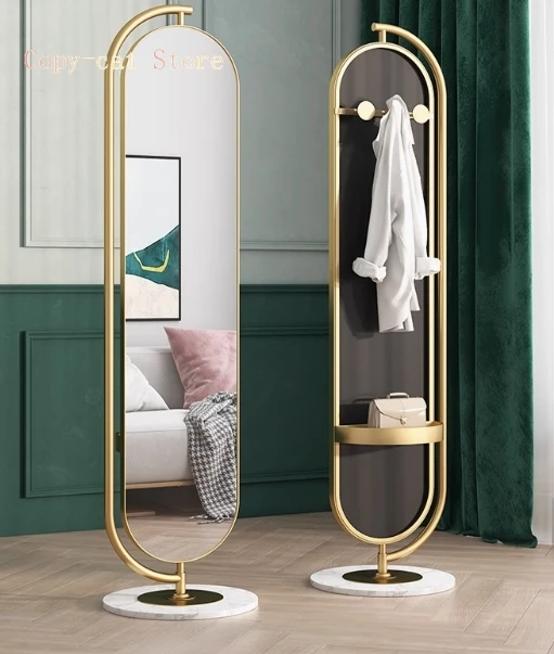 

full-body floor-standing home bedroom, rotating fitting mirror, net red ins, living room, three-dimensional light luxury