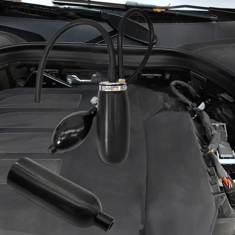 57BA Car Smoke Machine Bladder Inflatable Leak Plug Block Leak Tester for 12V Vehicle