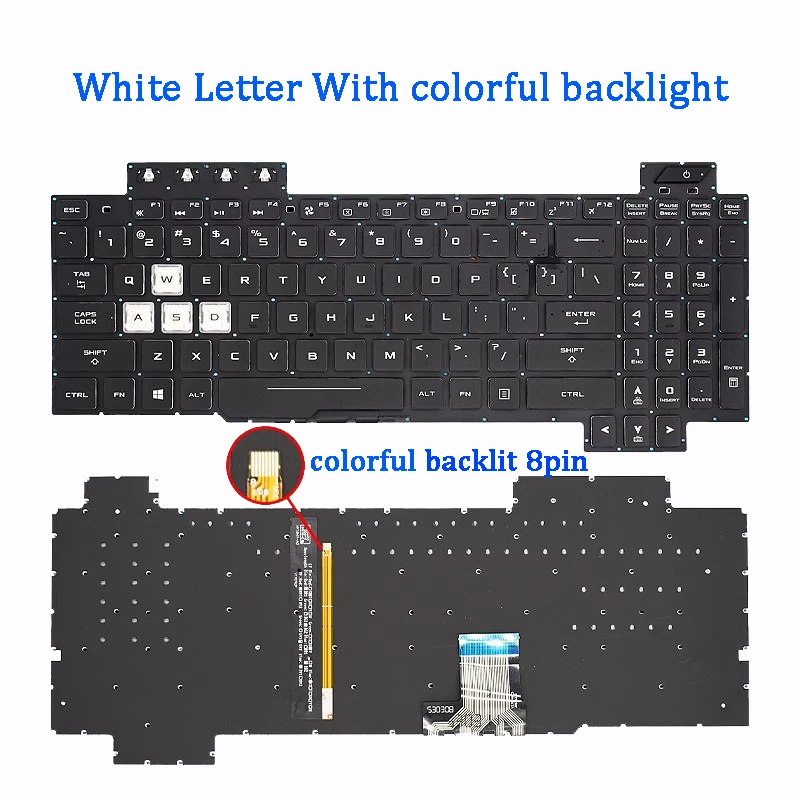 New Laptop Keyboard For Asus Flying Fortress 5/6/7 FX95G FX95D FX705 FX504 FX505G FX80