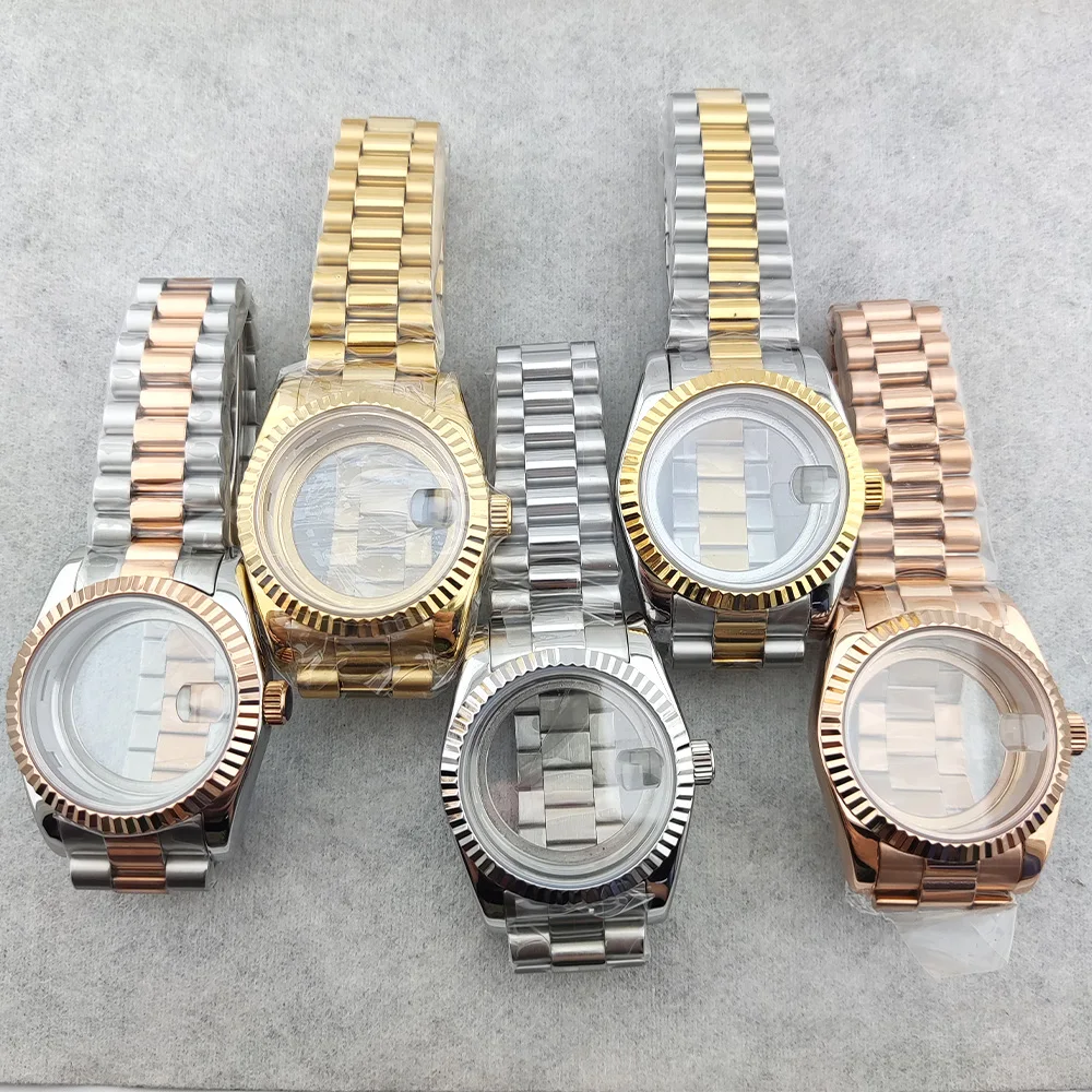 

Корпус 36 мм Корпус Miyota 8285 Роскошный мужской корпус для часов Корпус из нержавеющей стали 904L с сапфировым стеклом Высококачественный корпус подходит для циферблата 29 мм