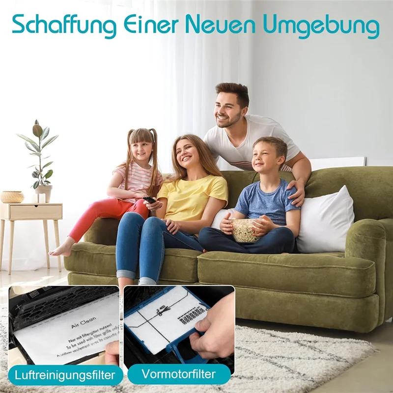 A44T Essential 14Pcs Motor And Vacuum Cleaner Filter Kit For  Complete C1/2/3, High-Quality Replacements