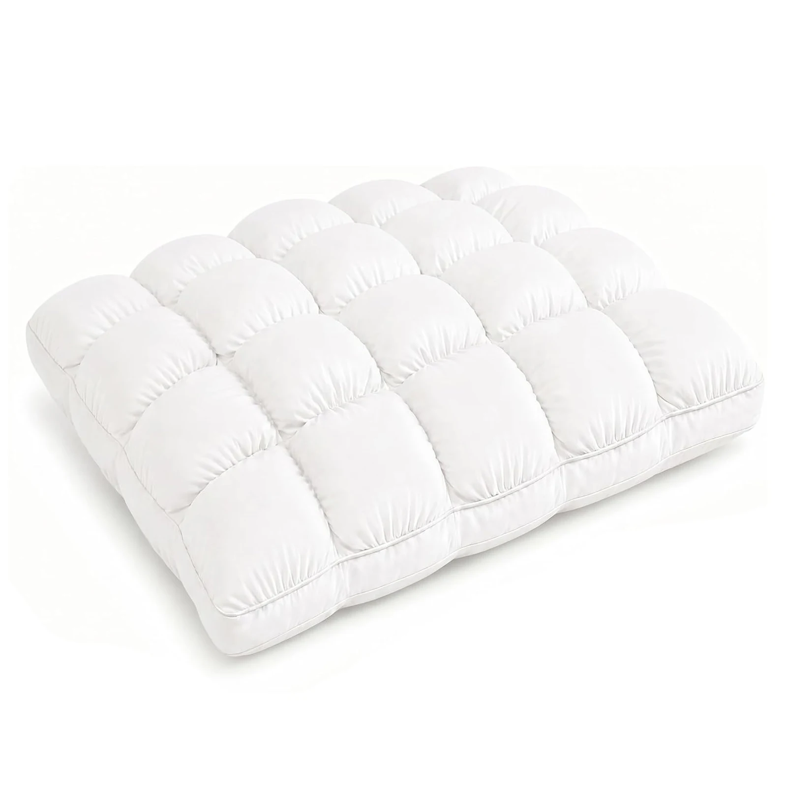 Fluffy Cloud Bread Puff Pillow Quilted Dome Down Alternative Fill Nylon Shell Hotel Style Soft Bed Pillow