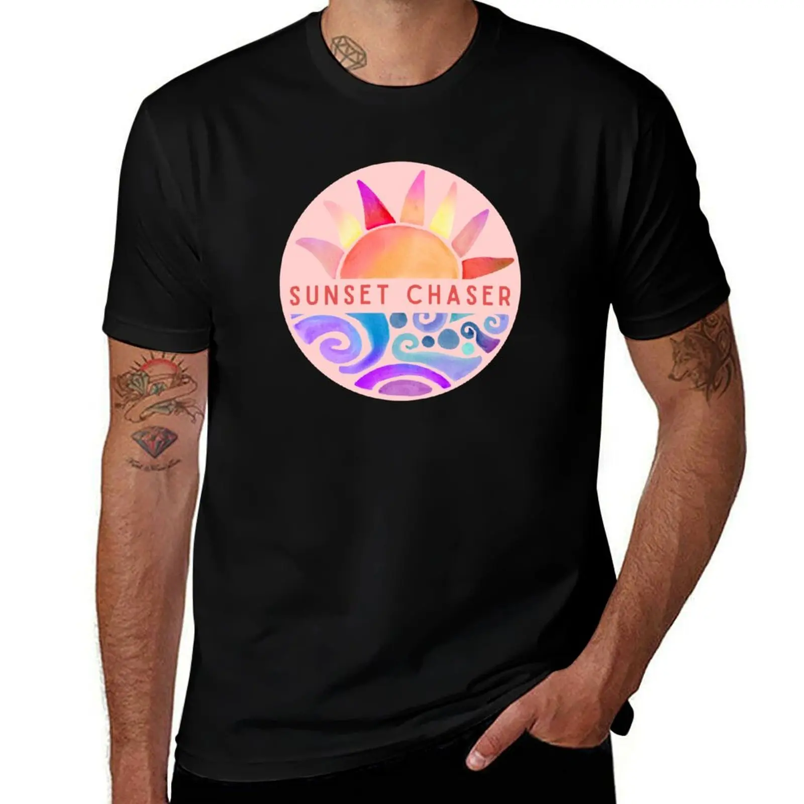 Sunset Chaser T-Shirt Holiday Simple Tee Shirt T-Shirt