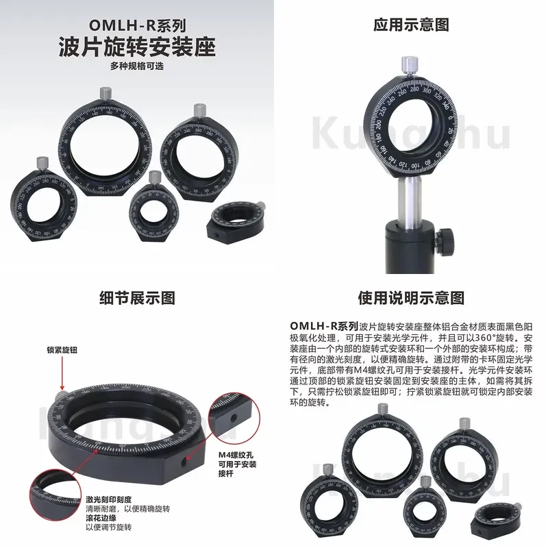 AP01 for OMLH-R Series Wave Plate Rotary Mount