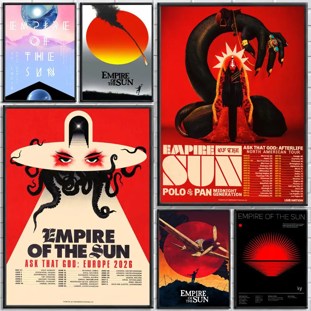 Band E-Empire of the Sun surreal pop Painting Calligraphy Stylish Canvas Poster Wall Art for Home Decor Gift