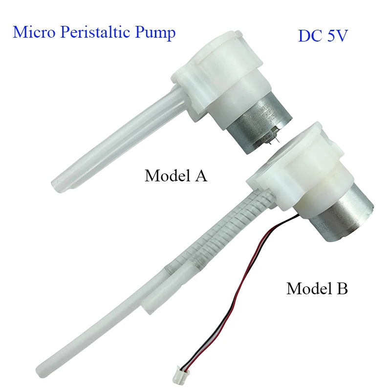 DC 5V Mini Peristaltic Pump Micro Self-priming Suction Liquid Pump Lab Dosing Ink Squeeze Sampling Pump