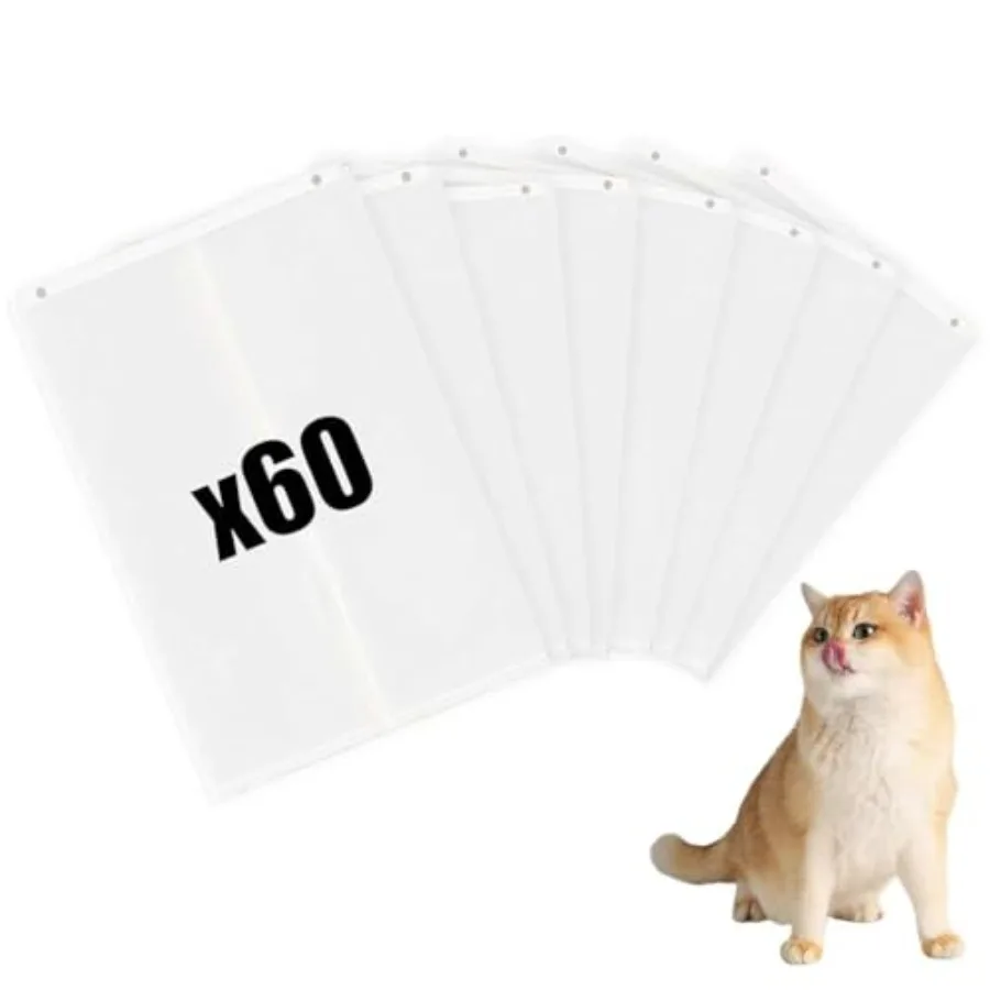 

Upgrade Cat Litter Box Liners Design for PetSnowy SNOW+ Litter Box60 Pcs SelfSealing Waste Drawer Bags for Automatic Cat Litter