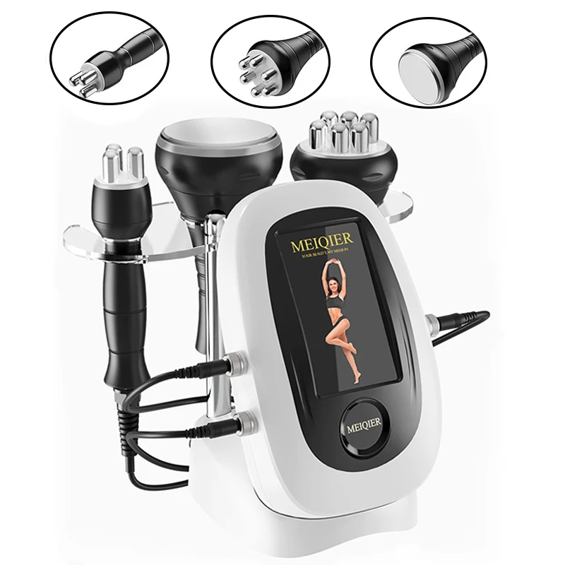 NEW 3 In 1 80K Cavitation Ultrasonic RF Machine Skin Rejuvenation Cellulite Massager Fat Reducer Multi-Polar Weights Loss Device