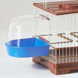 New Hanging Bird Bath Cube Parrots Bathtub Shower Box Cage Accessory for Little Canary Budgerigar Cockatiel Lovebird