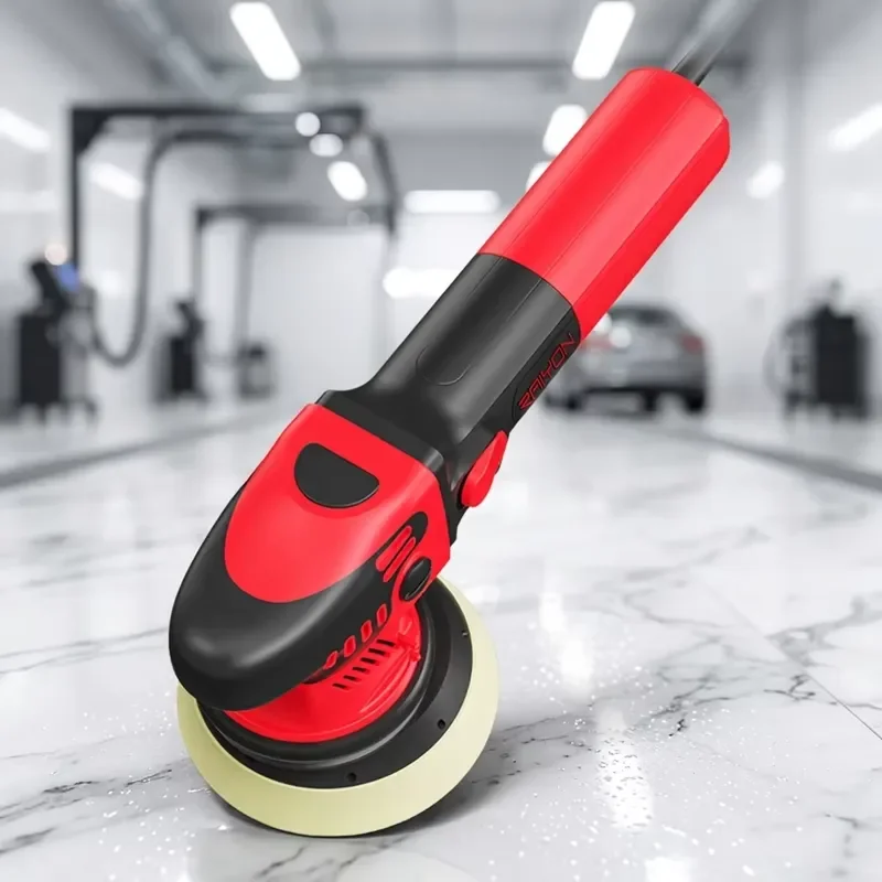 1480W Dual Action Electric Car Polisher 5 6 Inch Variable Speed Buffer Waxing Machine for Auto Detailing Paint Correction