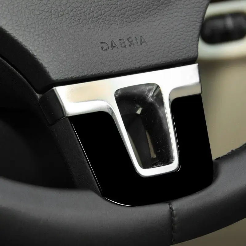 Piano Black For VW Golf MK6 2009-2013 PASSAT B7 Tiguan 2011-2016 Jetta Touran Car Steering Wheel Lower Sticker Trim Accessories