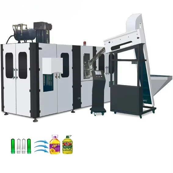 تخصيص آلة نفخ الزجاجات الأوتوماتيكية بالكامل المتينة سعة 5 لتر مناسبة لمعدات زجاجات PET