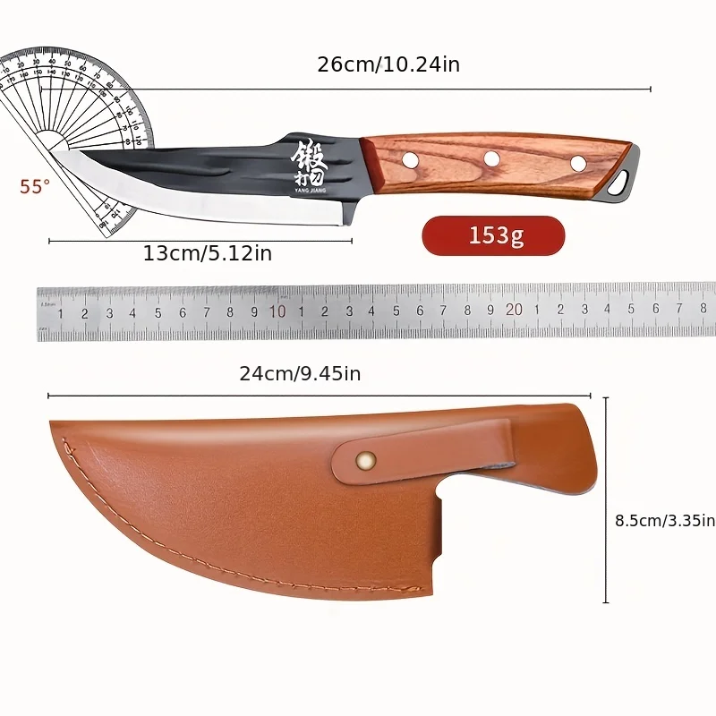 Household Shaving bone knife, kitchen knife, forged pig killing specialized knife, High hardness sharp knife dividing knife