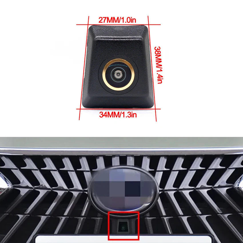 Car Front View LOGO Parking Camera AHD 1080P Night Vision for Lexus ES ES200 ES250 ES350 ES300h 2020 2021 2022 2023 High Quality