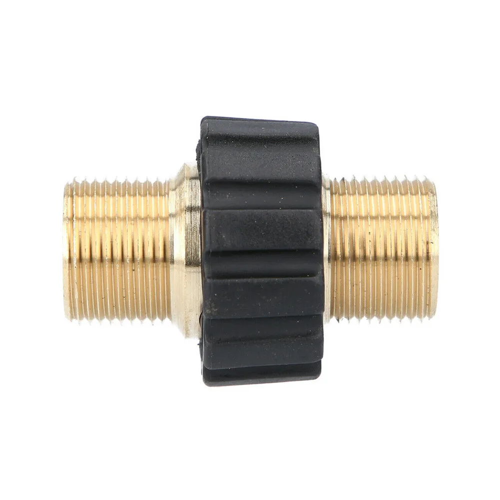 Double Nipple M22x1.5 Male Hose Connector Coupling For High Pressure Cleaner External Thread Hose Joint Adapter Joint