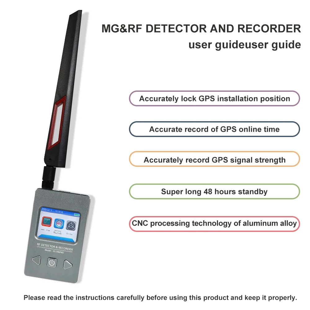 Imagem -04 - Gps Tracker Finder Anti Spy Hidden Câmera Mini Câmera Bug Finder Lens Gsm Detector de Sinal de Som Wiretap Detector de Dispositivos de Espionagem Profissional