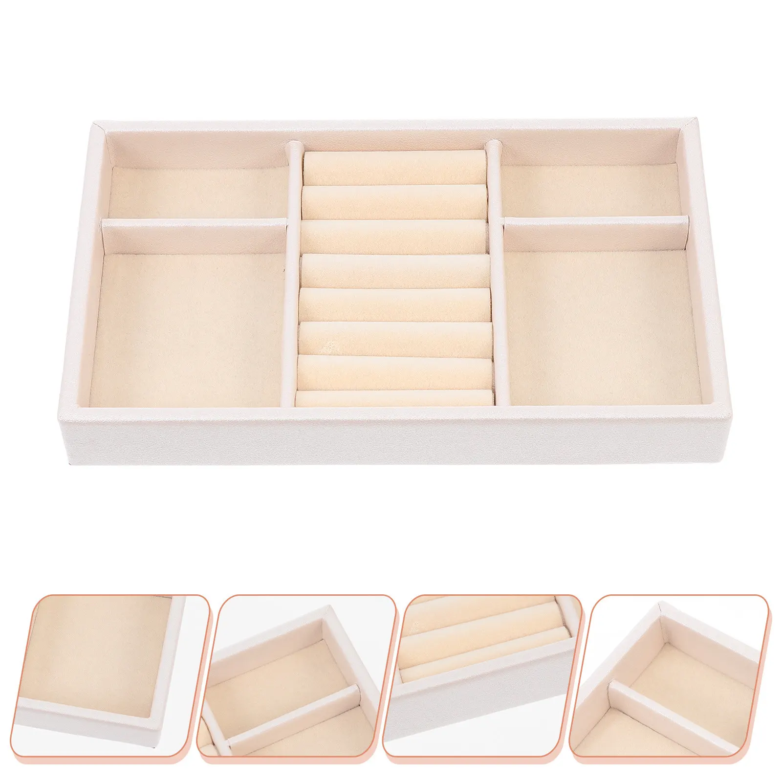 

1Pcs Premium Jewelry Storage Tray with Soft Lining Prevents Ideal for Bedroom Dresser Office Countertop Jewelry