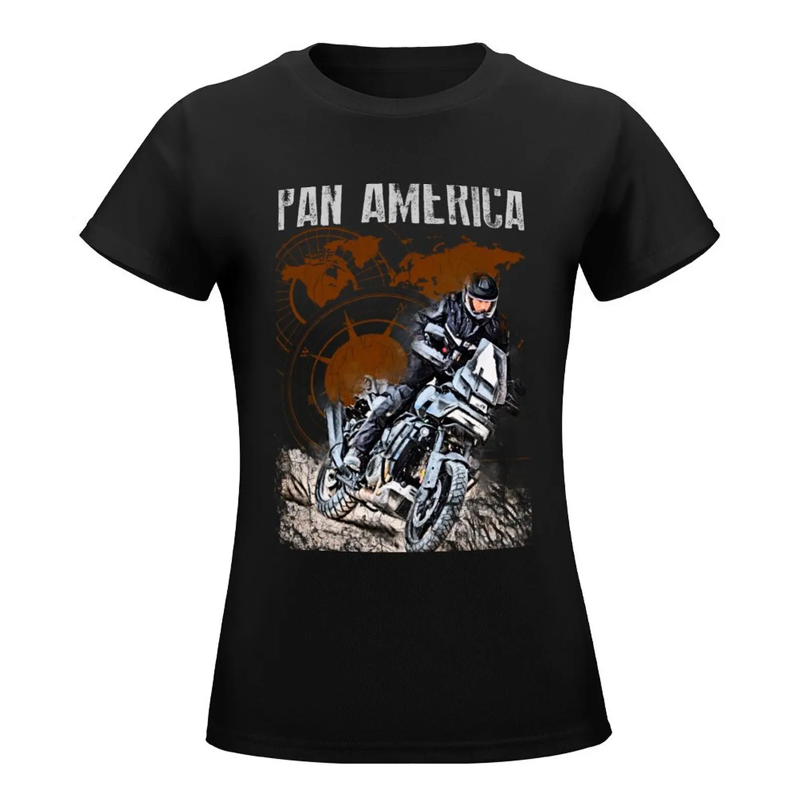 Pan America 1250 Motorcycle Big Trail 2022 T-Shirt animal print shirt for girls plus size tops tees black t shirts for Women