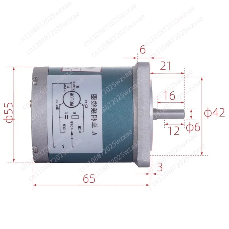 55TDY060D4-2B PM synchronous motor for heat recovery
