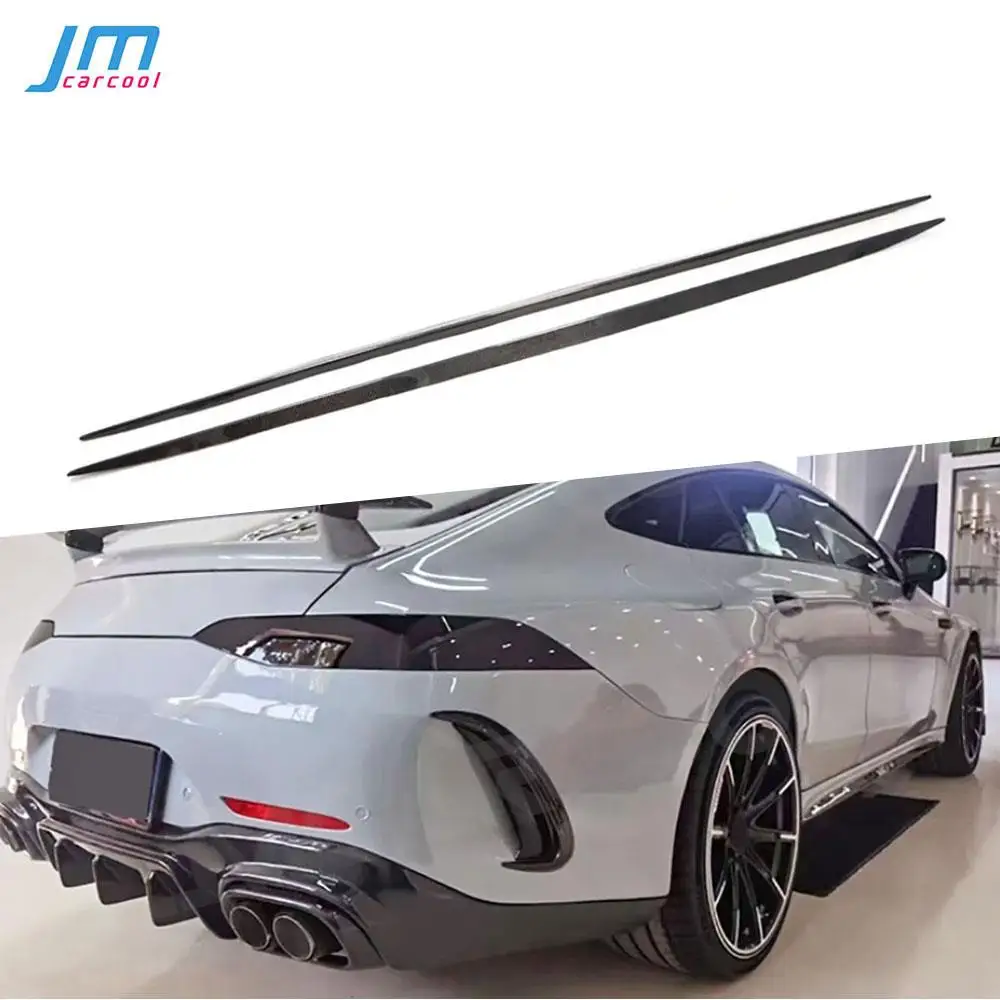 

Dry Carbon Fiber Side Skirts Extension For Benz AMG GT63 GT63S 4 Door 2019-2023 Body Panel Lip Splitter Winglet Car Accessories