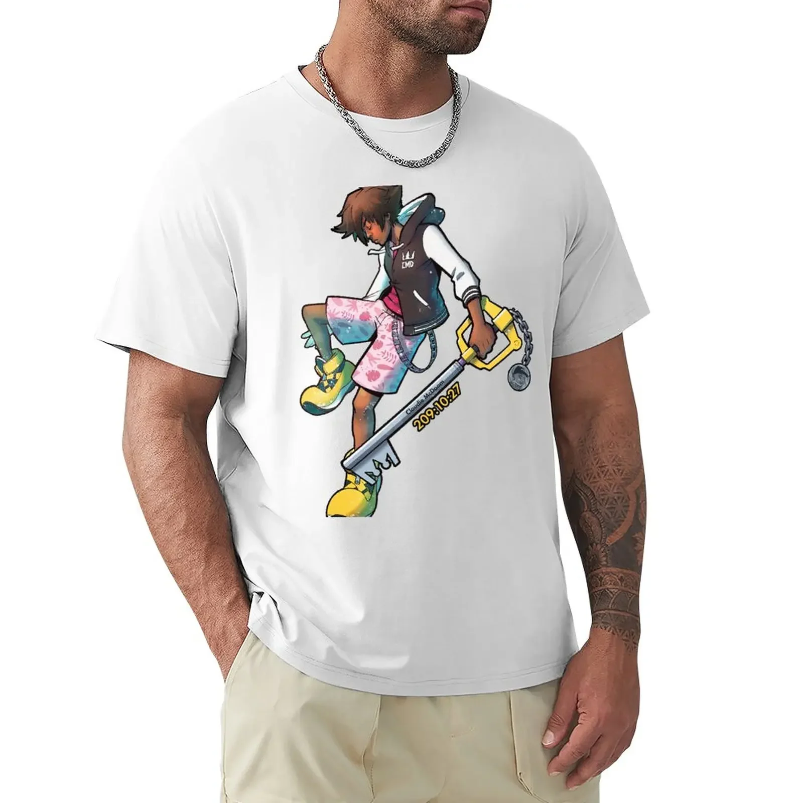 Kingdom Heart Attack Marathon T-Shirt animal prinfor boys summer clothes Men's clothing