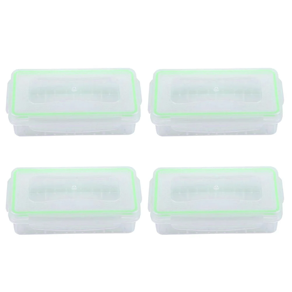 1pc/2pcs/4pcs Clear Plastic Waterproof Battery Storage Case Holder Organizer for 18650 16340 Batteries with Case Bag