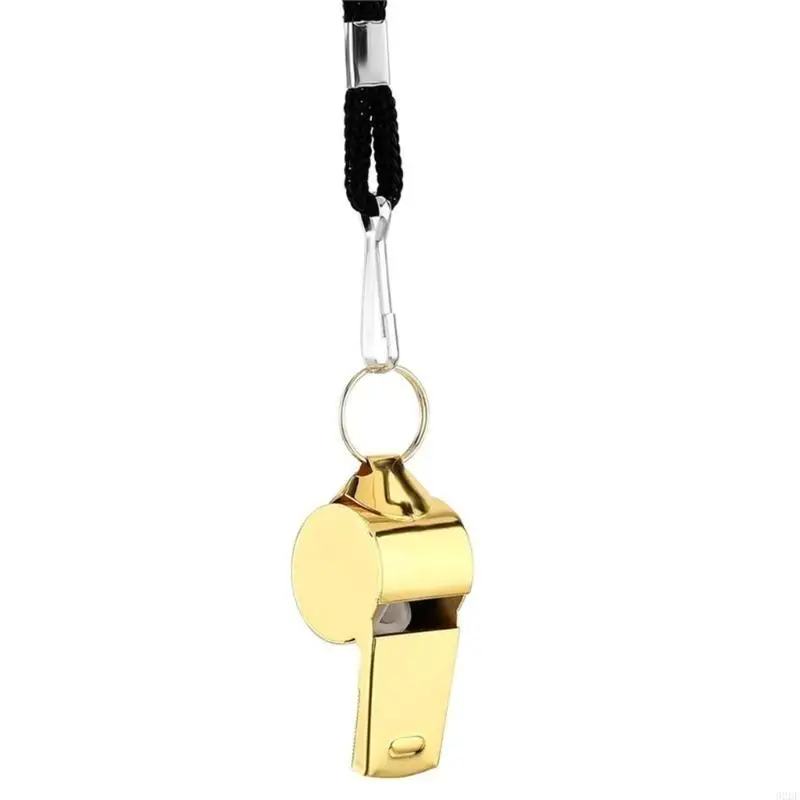 Stainless Steels Sports with Long Lanyard, Loud Crisps Sound Great for Coaches, Referees, and Officials
