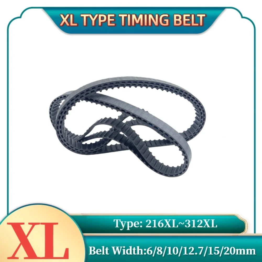 

XL Timing Belt Model 216XL to 312XL XL Belt Tooth Pitch 5.08mm Width 6 8 10 12.7 15 20mm XL Rubber Belt for CNC Synchronous Belt