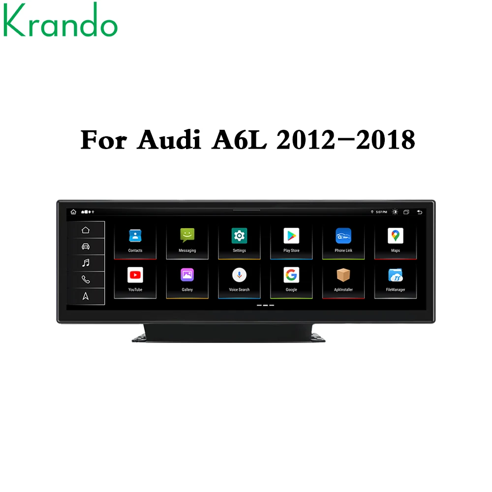 

Krando 14,9 дюйма Android автомобильный радиоэкран для AUDI A6 A6L 2012-2018 беспроводной Carplay DVD мультимедийная навигация GPS головное устройство