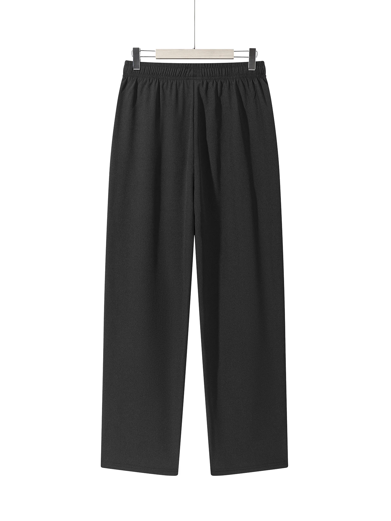 Männer Leichte Hosen Casual Einfarbig Jogginghose Gerade Kordelzug Atmungsaktive Baggy Loos Hosen Streetwear Hosen Männer – Detail 3