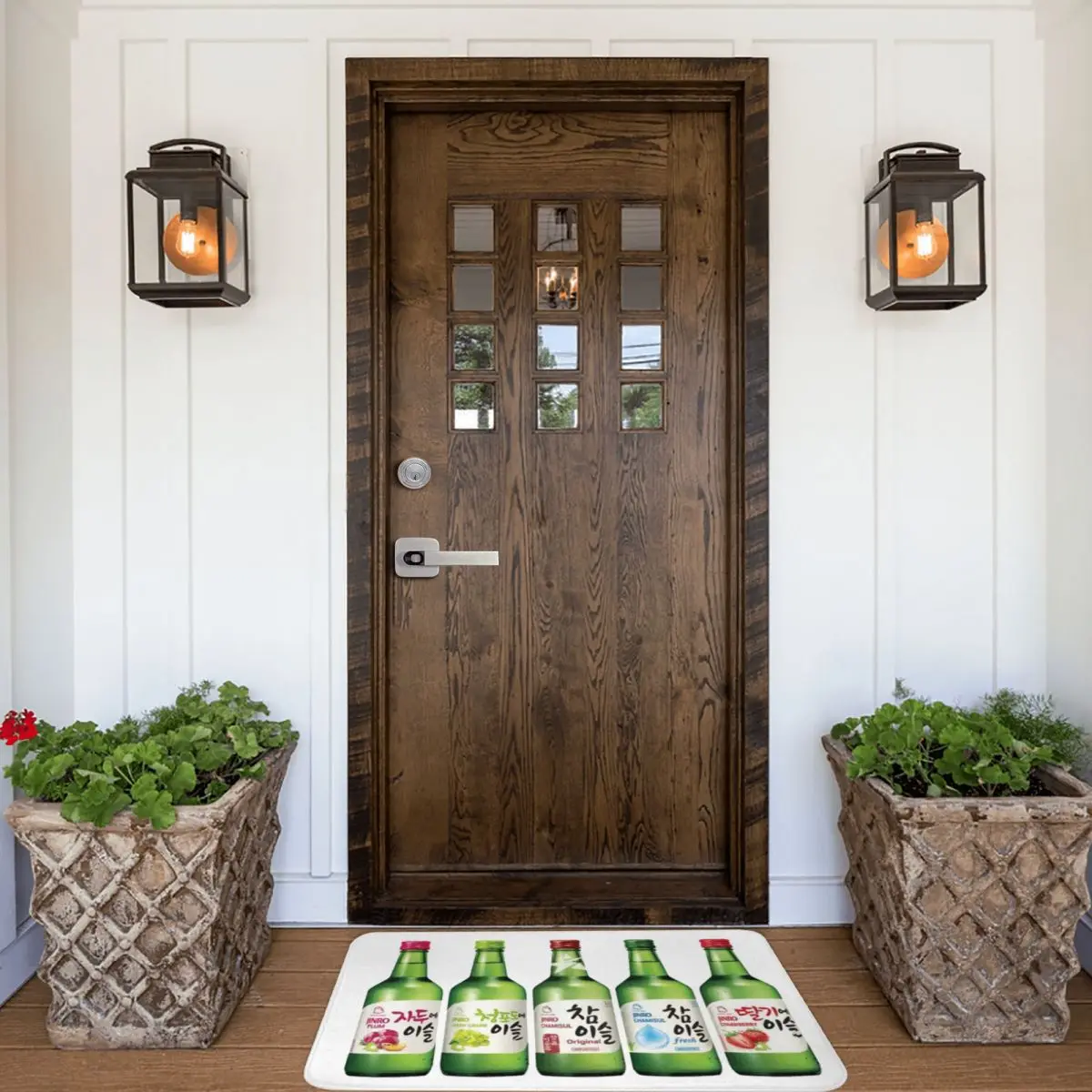 Jinro Soju 5 Flavours Anti-slip Doormat Floor Mat Dust-proo Carpet Rug for Kitchen Entrance Home Bedroom Footpad Mats
