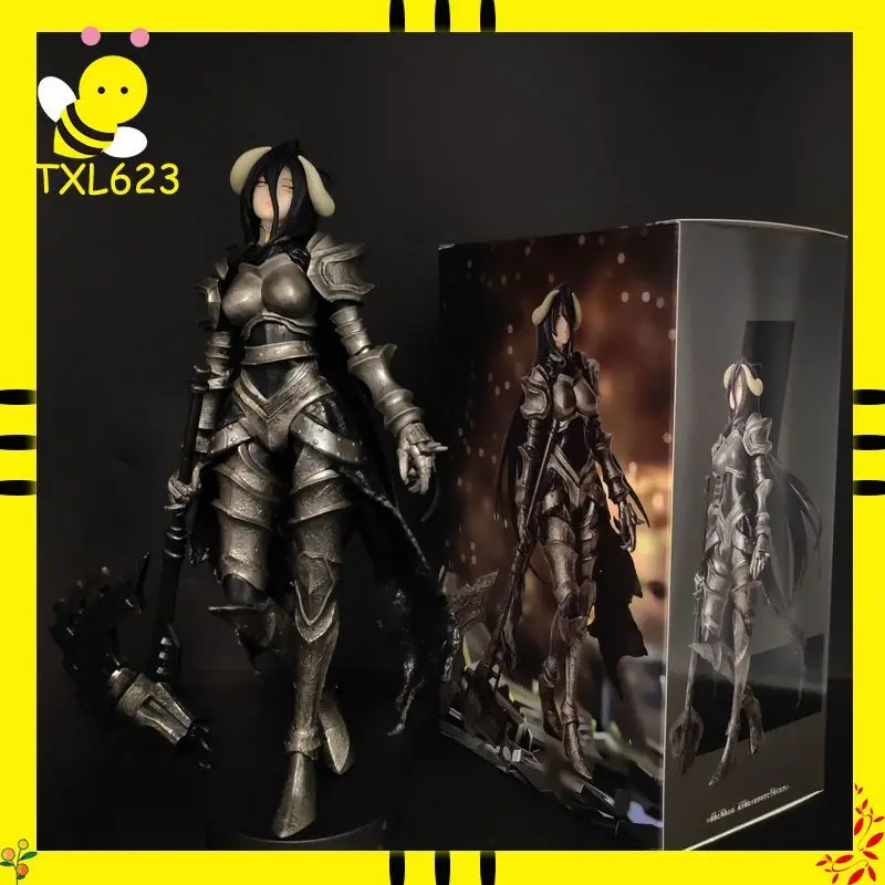 Overlord Albedo Rüstung Anime-Mädchen-Figur Sammlermodell Desktop-Ornament Auto-Dekoration für Anime-Sammler Erwachsenen-Display