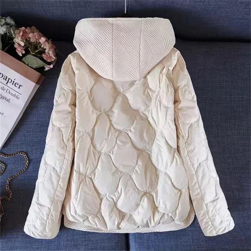 2024 New Korean Winter Jacket Women Parkas Hooded Thick Down Cotton Padded Parka Female Jacket Short Coat Slim Warm Outwear