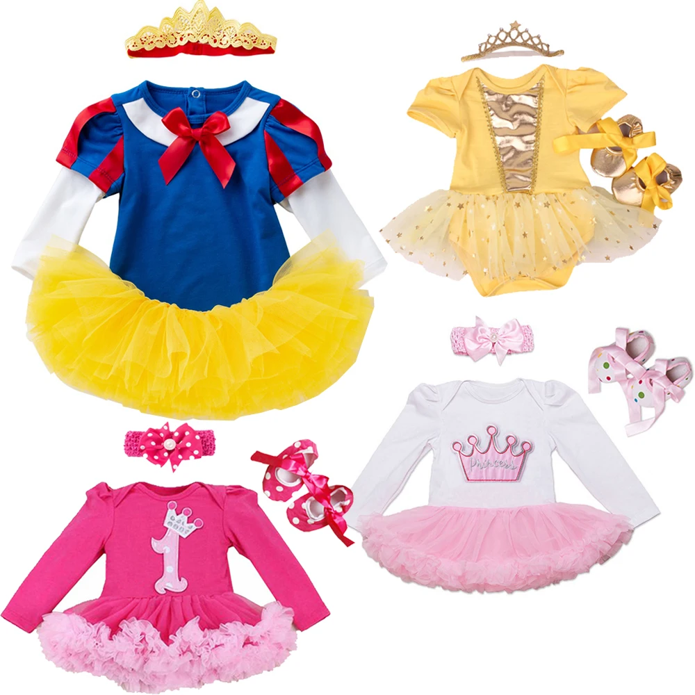 Baby Girl Clothes Cartoon Newborn BABY Girl Costume Romper Baby Clothes Girls Dress Set 3Pcs Bebe Clothing Infant Dress for Girl