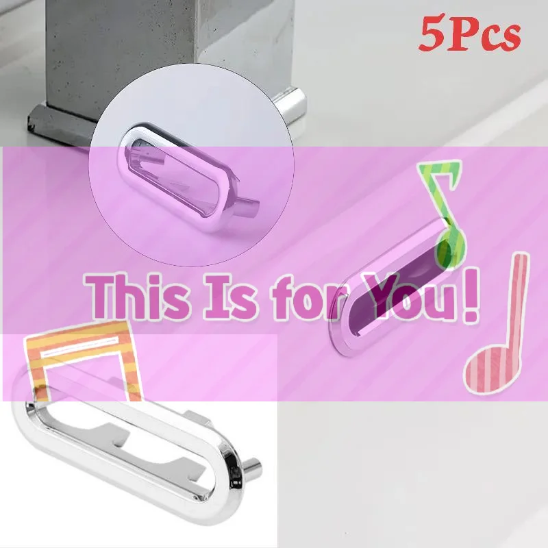 5Pcs Sink Overflow Hole Cover Basin Side Overflow Decor Cap Anti Clogging Replacement For Kitchen Bathroom Wash Basin Accessory