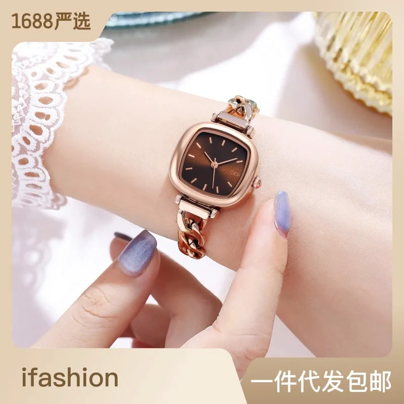 YFY niche high-end bracelet watch versatile alloy watch women's waterproof quartz watch